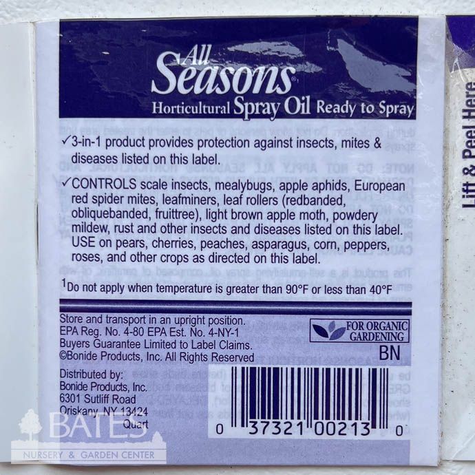 All Seasons Horticultural &amp; Dormant Oil Spray 1Qt RTS Insecticide Bonide