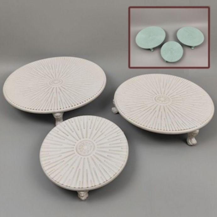 Plant Stand Low Radial Sml 9x2 Asst Metal