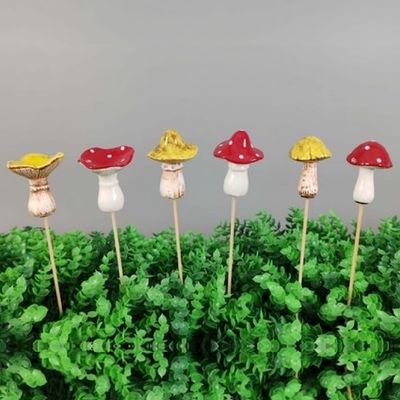 Plant Pick / Garden Stake Toadstool/Mushroom Asst