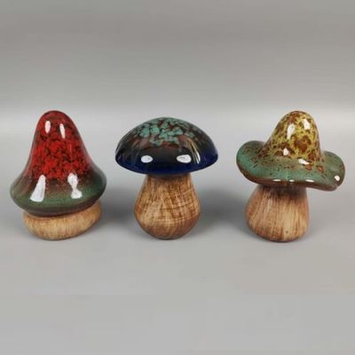 Statuary/Figurine Toadstool/Mushroom 4x5 Asst
