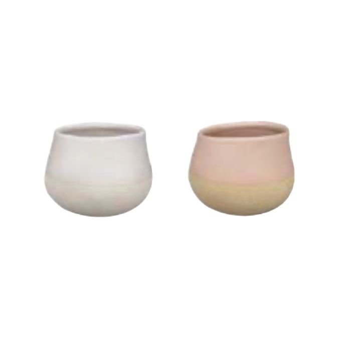 Pot Gould Belly Planter 6x4.75  Matte Glaze Asst