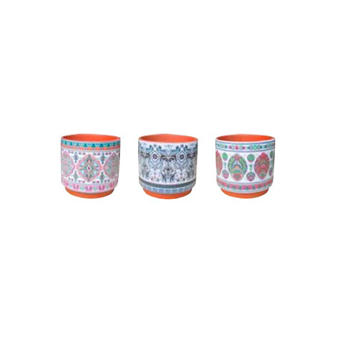 Pot Callisto Cylinder w/Collar 6x5.5 Asst Patterns &amp; Colors