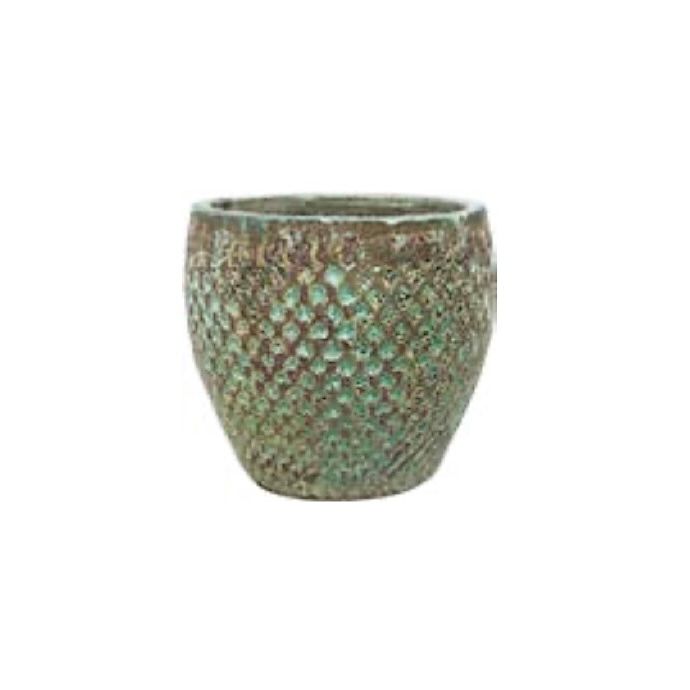 Pot Atlantis Diagonis Planter Sml 13x11.8 Atlantis Dark Green