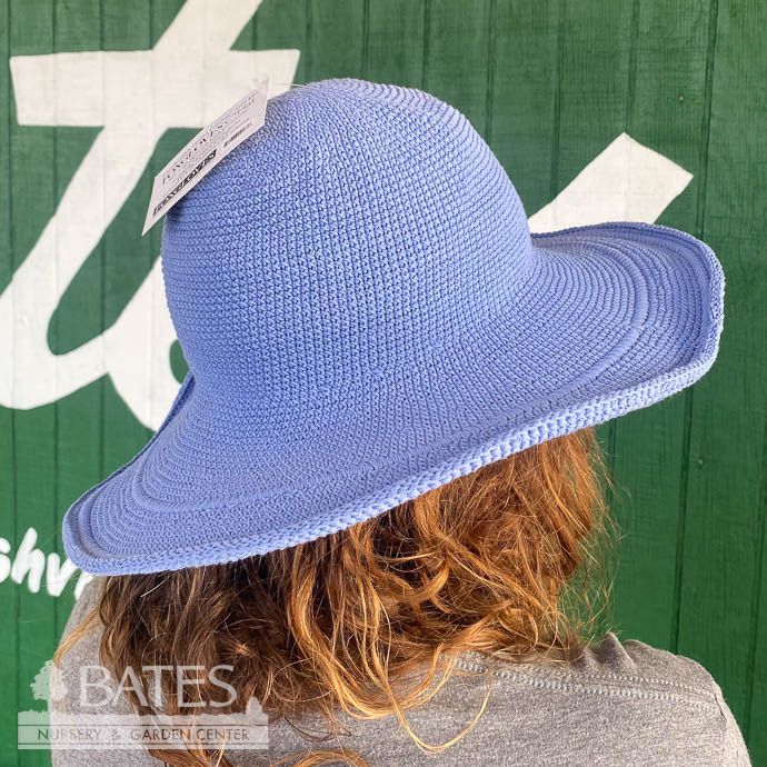 Garden Hat - One Size 100% Cotton Weave  UPF50  Blue/Periwinkle