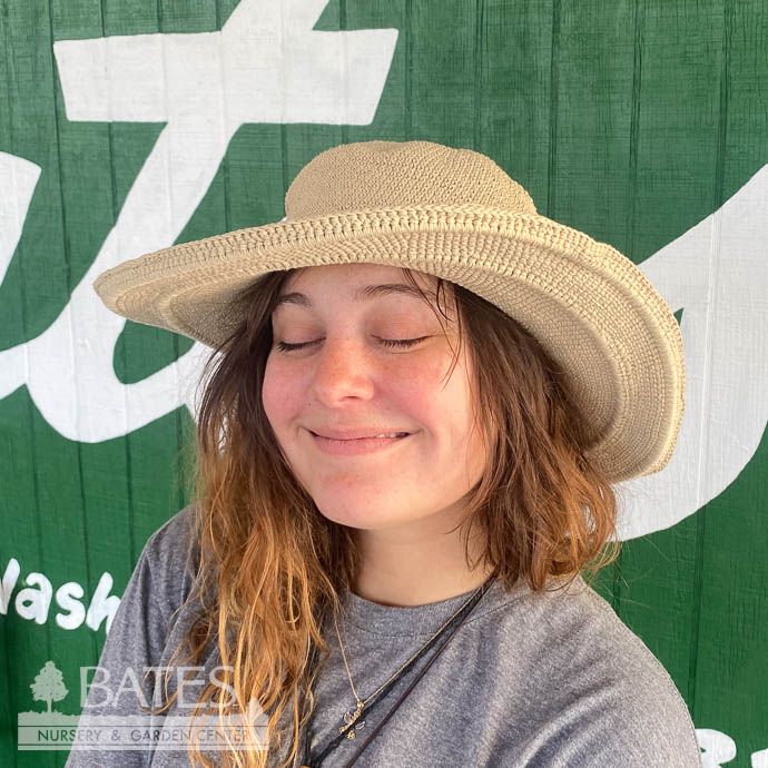 Garden Hat - One Size 100% Cotton Weave  UPF50  Tan