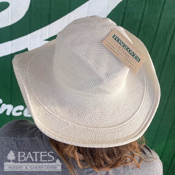 Garden Hat - One Size 100% Cotton Weave  UPF50  White/Natural