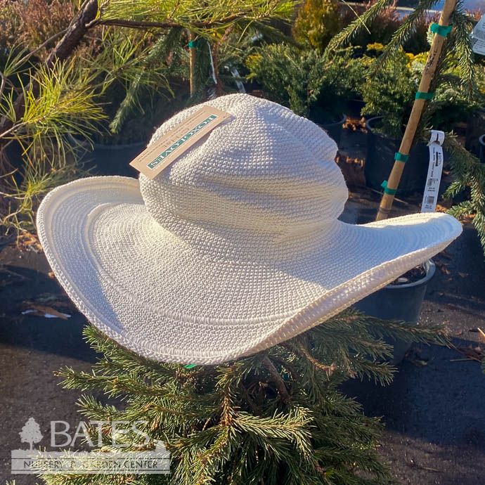 Garden Hat - One Size 100% Cotton Weave  UPF50  White/Natural
