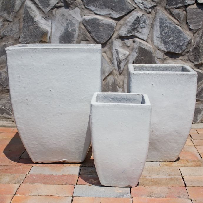 Pot Orlinda Square Lrg 18x23 Asst