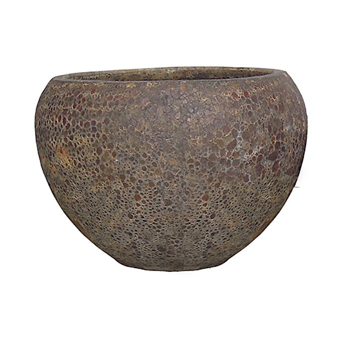 Pot Atlantis Linz Bowl Planter Med 16.5x11.8 Atlantis Rustic Red