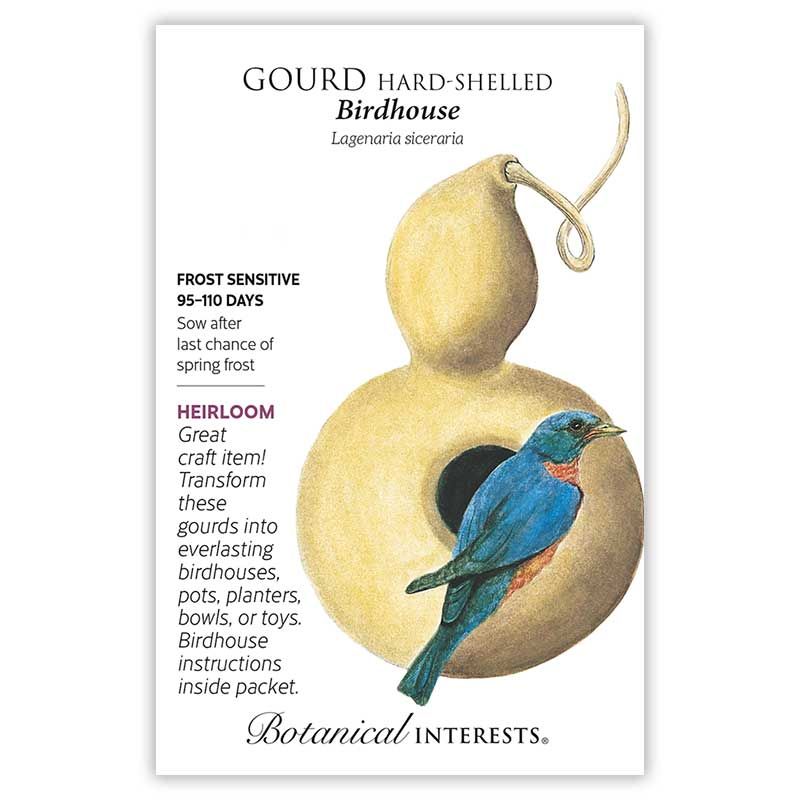 Seed Flwr Gourd Hard-Shelled Birdhouse Heirloom - Lagenaria siceraria