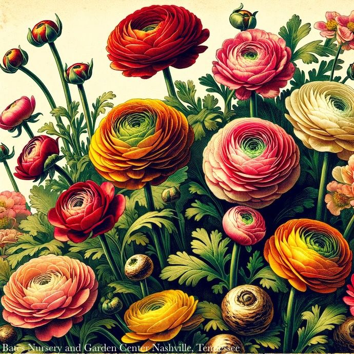 Bulb Ranunculus Aviv Mixed 10/Pk - Spring