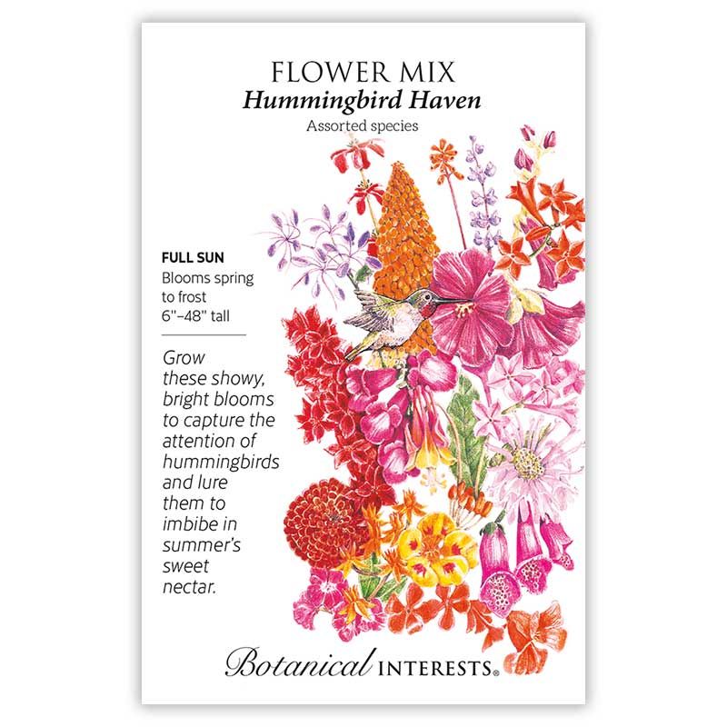 Seed Flwr Flower Mix Hummingbird Haven - Assorted species