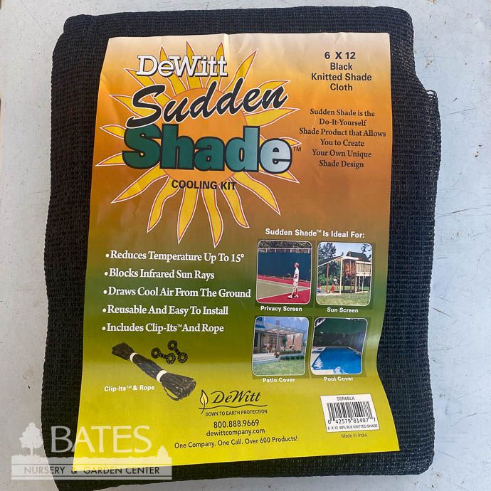 Shade Cloth Knitted 6X12&#39; 60% Black Dewitt