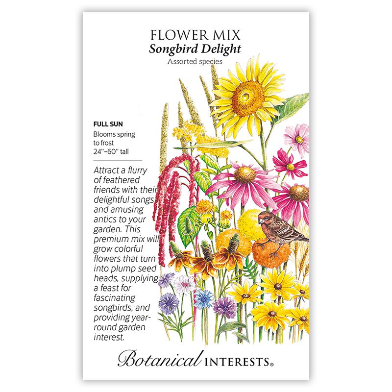 Seed Flower Mix Songbird Delight - Assorted species - Lrg Pkt
