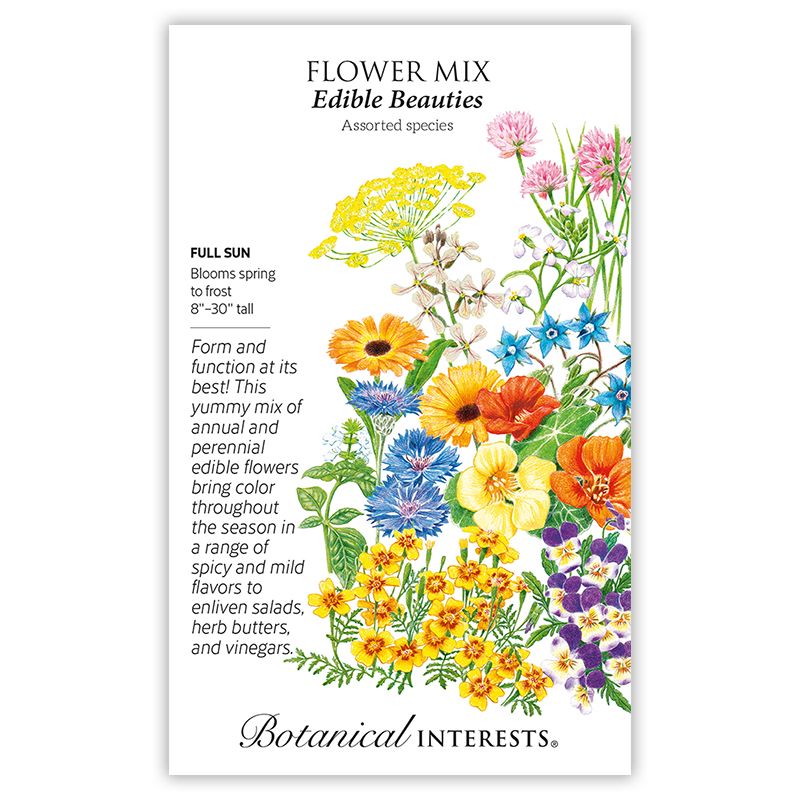 Seed Flower Mix Edible Beauties - assorted - Lrg Pkt