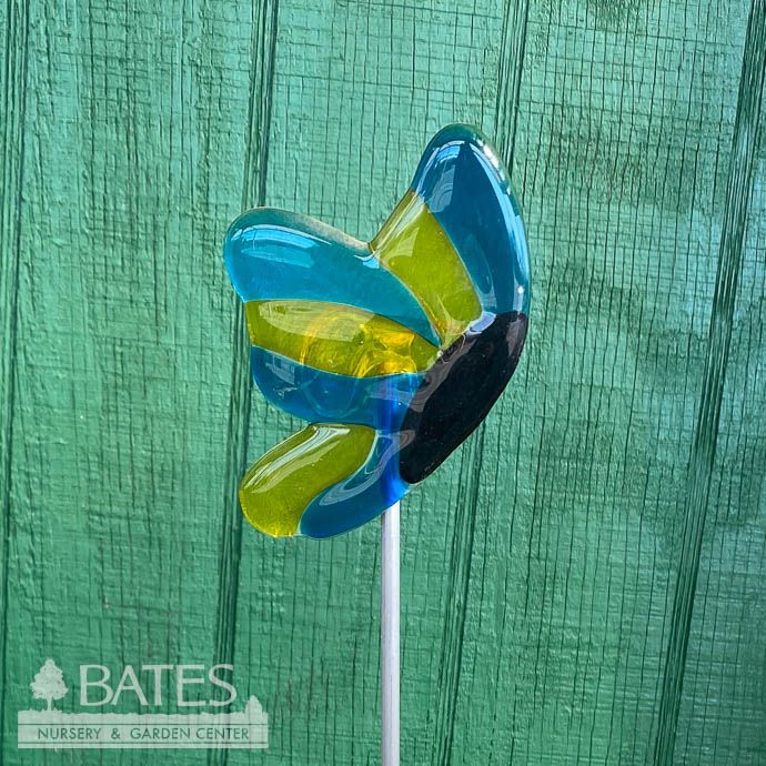 Garden Stake Fused Glass Asst Styles 18H