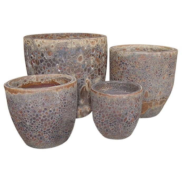 Pot Atlantis Egg Planter Sml 12.5x11.8 Atlantis Rustic Red