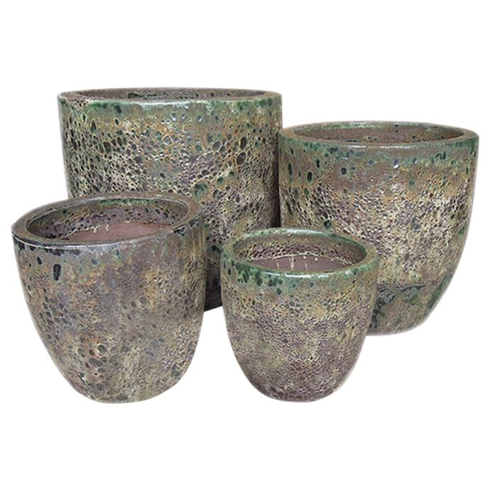 Pot Atlantis Egg Planter Sml 12.5x11.8 Atlantis Dark Green
