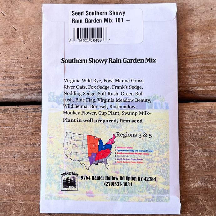 Seed Southern Showy Rain Garden Mix 161 - Roundstone Native (TN)