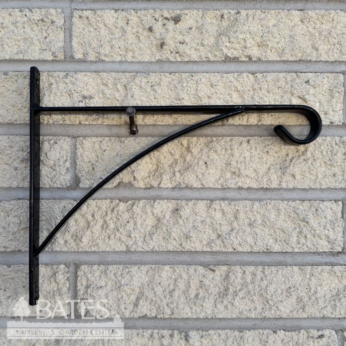 Wall Bracket Talon Simple Design Lrg 16" Black Metal Arcadia