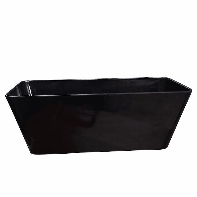 Pot Black Window Box 16x7x6.5 Bamboo Self Watering TDI