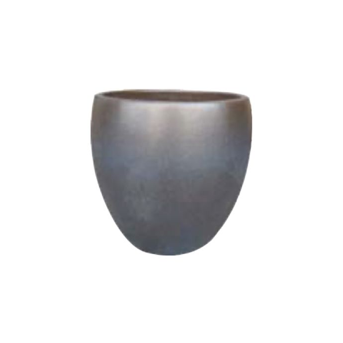 Pot Glazed Linz Planter Sml 6x5.75 Warm Gray