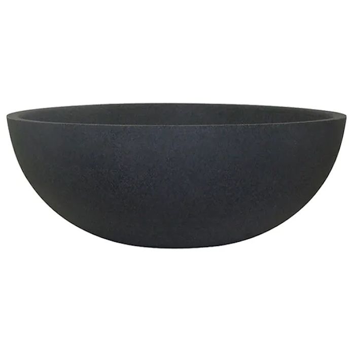 Pot European Bowl Sml 21.75x7.75 Charcoal Lt Wt Japi