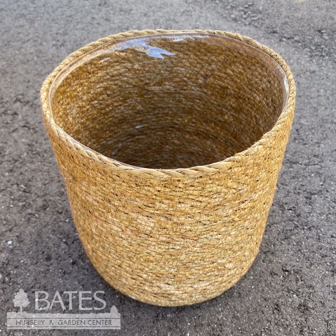 Pot Seagrass Potcover Med 6x6 Natural Brown
