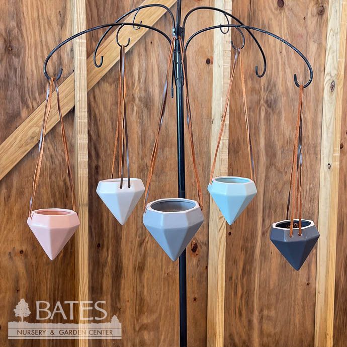 Pot Hanging Diamond Style Air Planter 4x4 Matte Asst Arcadia