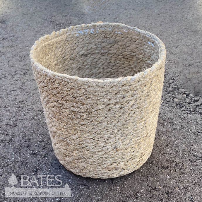 Pot Jute Rope Potcover Med 6x6 Ivory