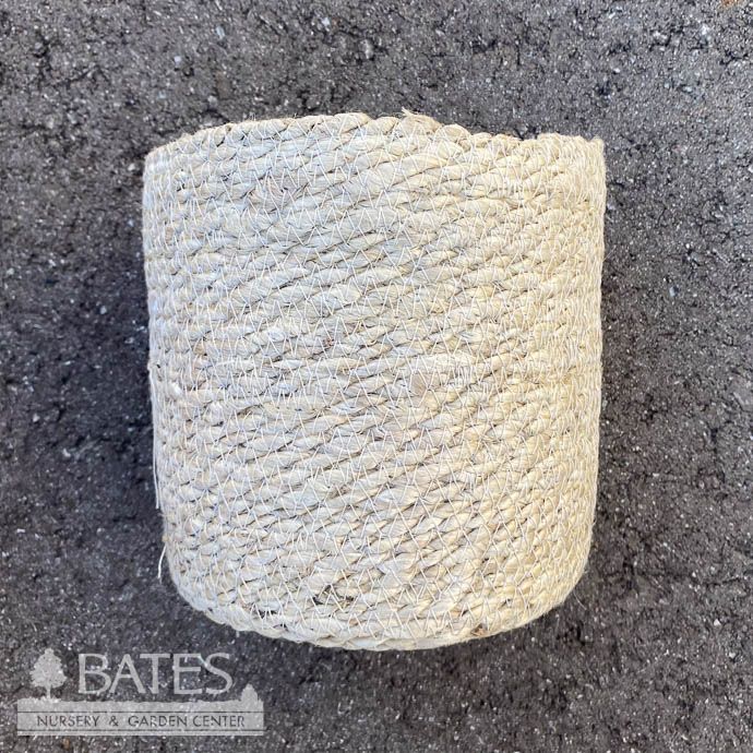Pot Jute Rope Potcover Sml 5.5x5.5 Ivory