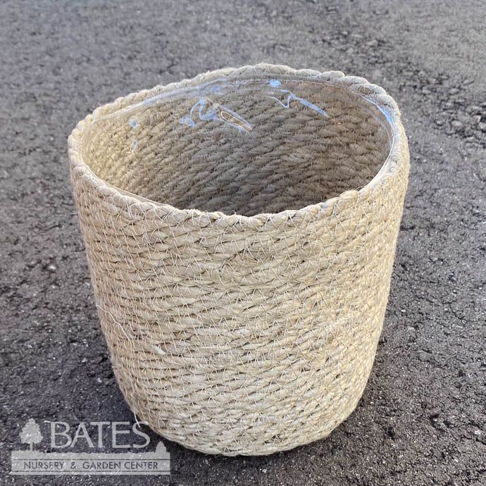 Pot Jute Rope Potcover Sml 5.5x5.5 Ivory