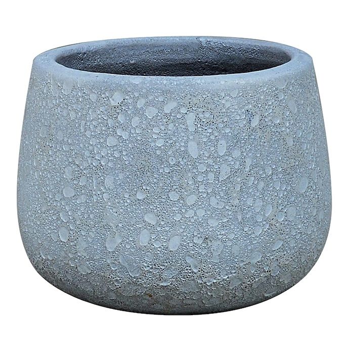 Pot Oscar Round Lrg 10x7 Atlantis White