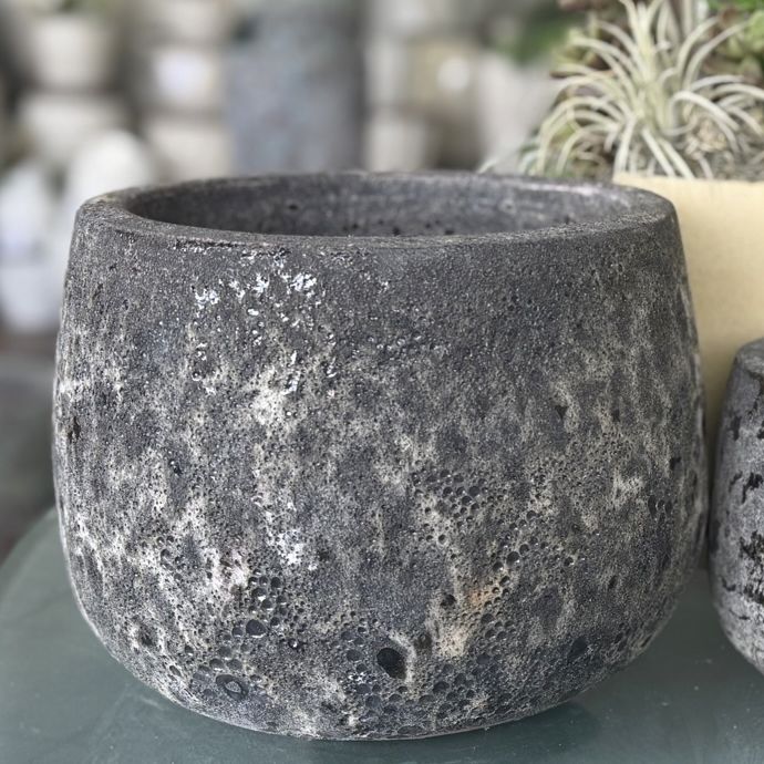 Pot Oscar Round Sml7x5 Atlantis Gray