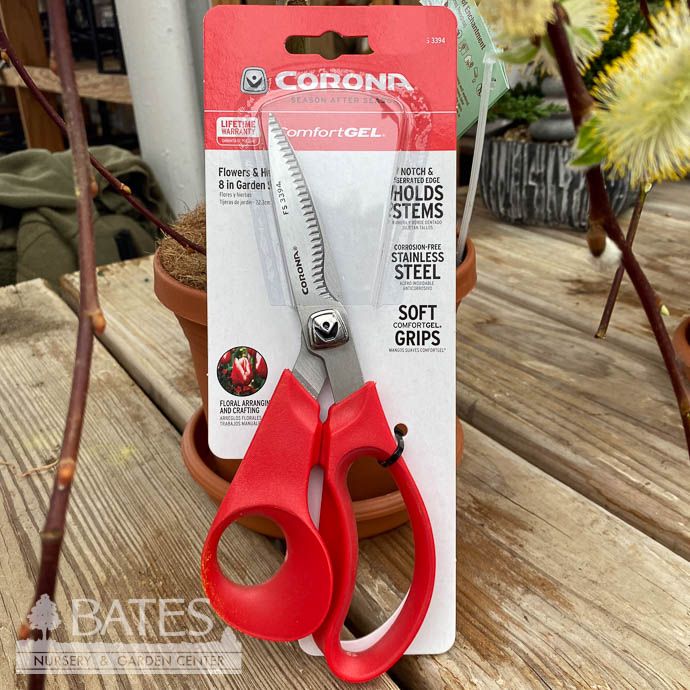 Corona Scissors Floral Red Handle