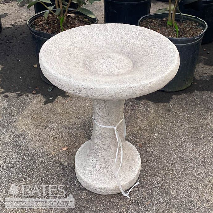 Birdbath Petite One Piece Round 15hx12w
