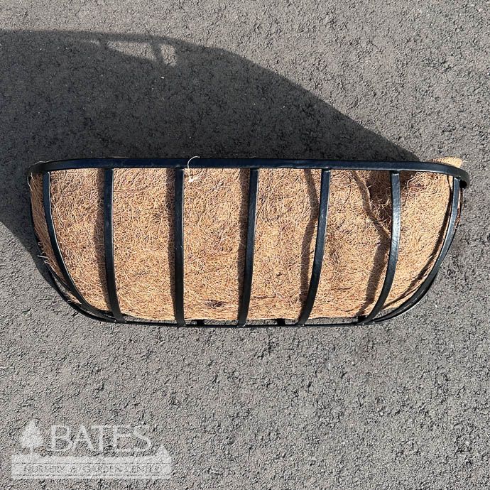 24&quot; Wall Trough Black Metal w/Coco Liner Gardman