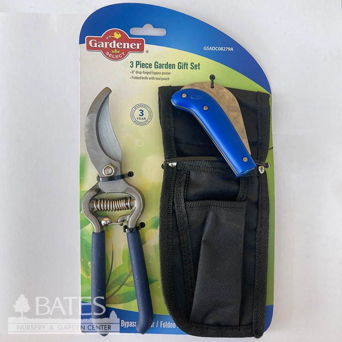 Pruner Knife Pouch 3pc Gift Set Gardener select