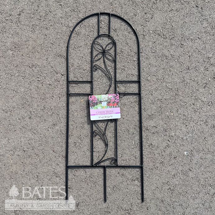 Trellis Flower Trellis 12x30h  Black Metal