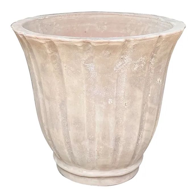 Pot Tulip Grooved Med 17x15 Sienna Antq Terracotta