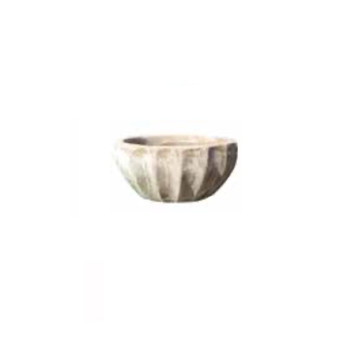Pot Karthala Bowl Rustic Sml 13x6.75 Washed Carob