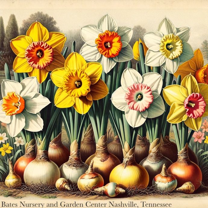 Bulb Daffodil/Narcissus White Lion /white w/yellow cup 7/pk