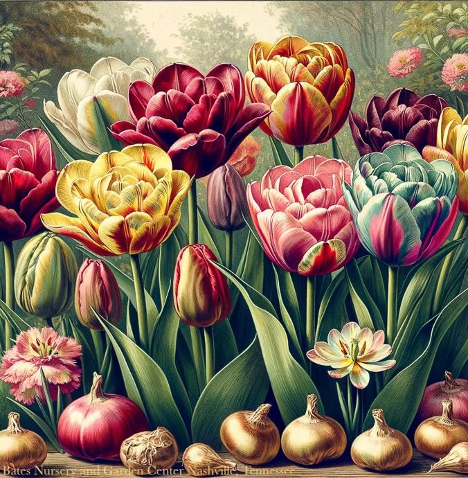 Bulb Blend Tulip Double Dutch /White Pink Purple Double 12/pk