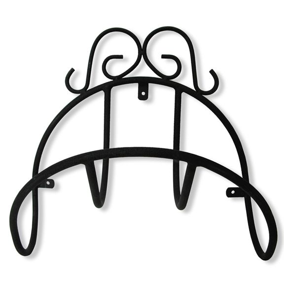 Hose Holder Big Earl Black Wall Mount