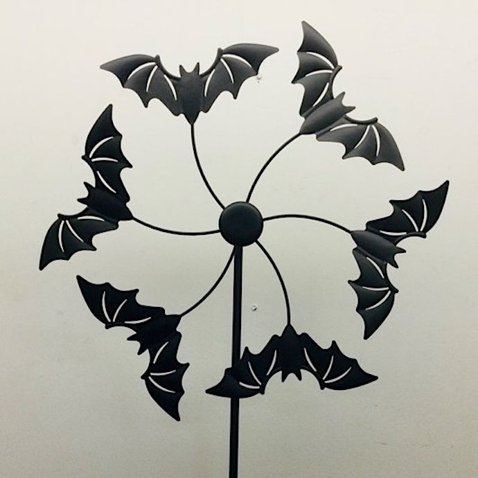 Halloween Garden Stake Bat Windmill 61x18 Metal