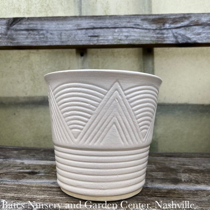 Pot Adobe Planter Ribbed &amp; SW Motif 7.75x7 Asst Made in USA x