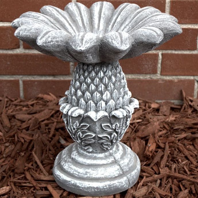 Birdbath Pineapple 13H