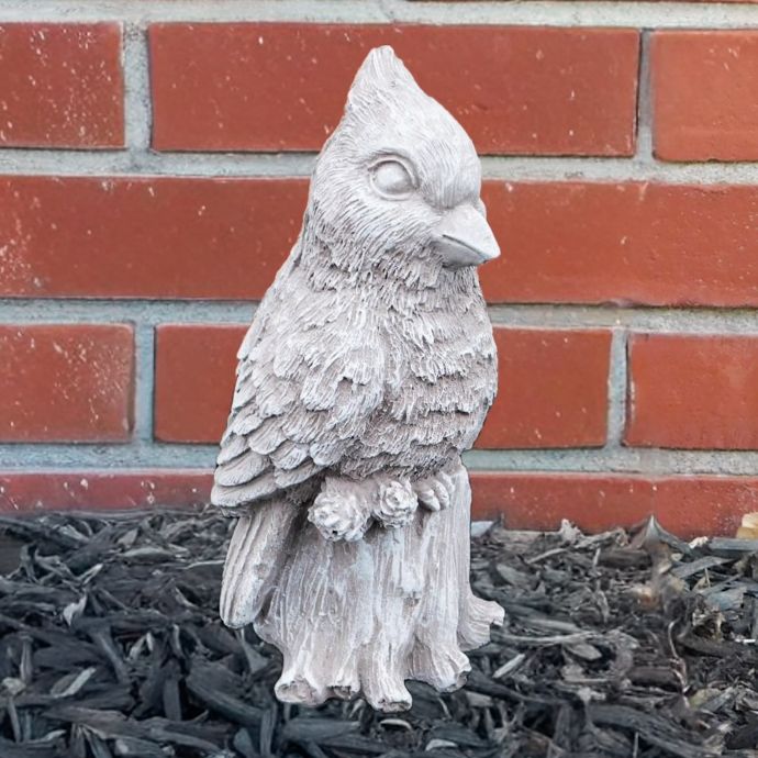 Statuary Chubby Cardinal/Bird Sml 8H