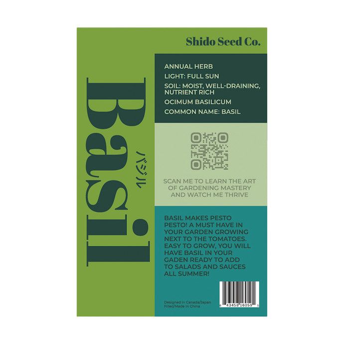 Seed Herb Basil /Ocimum basilicum - Shido