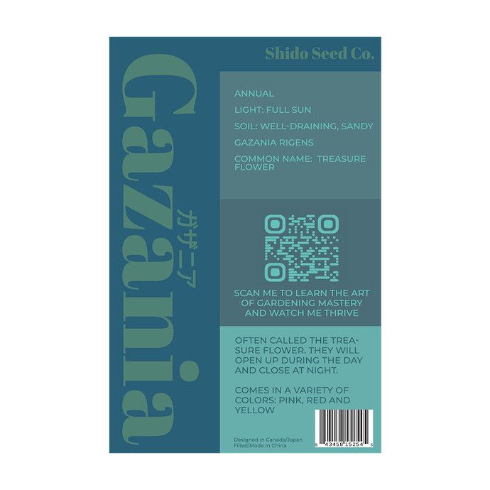 Seed Flwr Gazania Flower /Treasure Flower /Gazania rigens - Shido